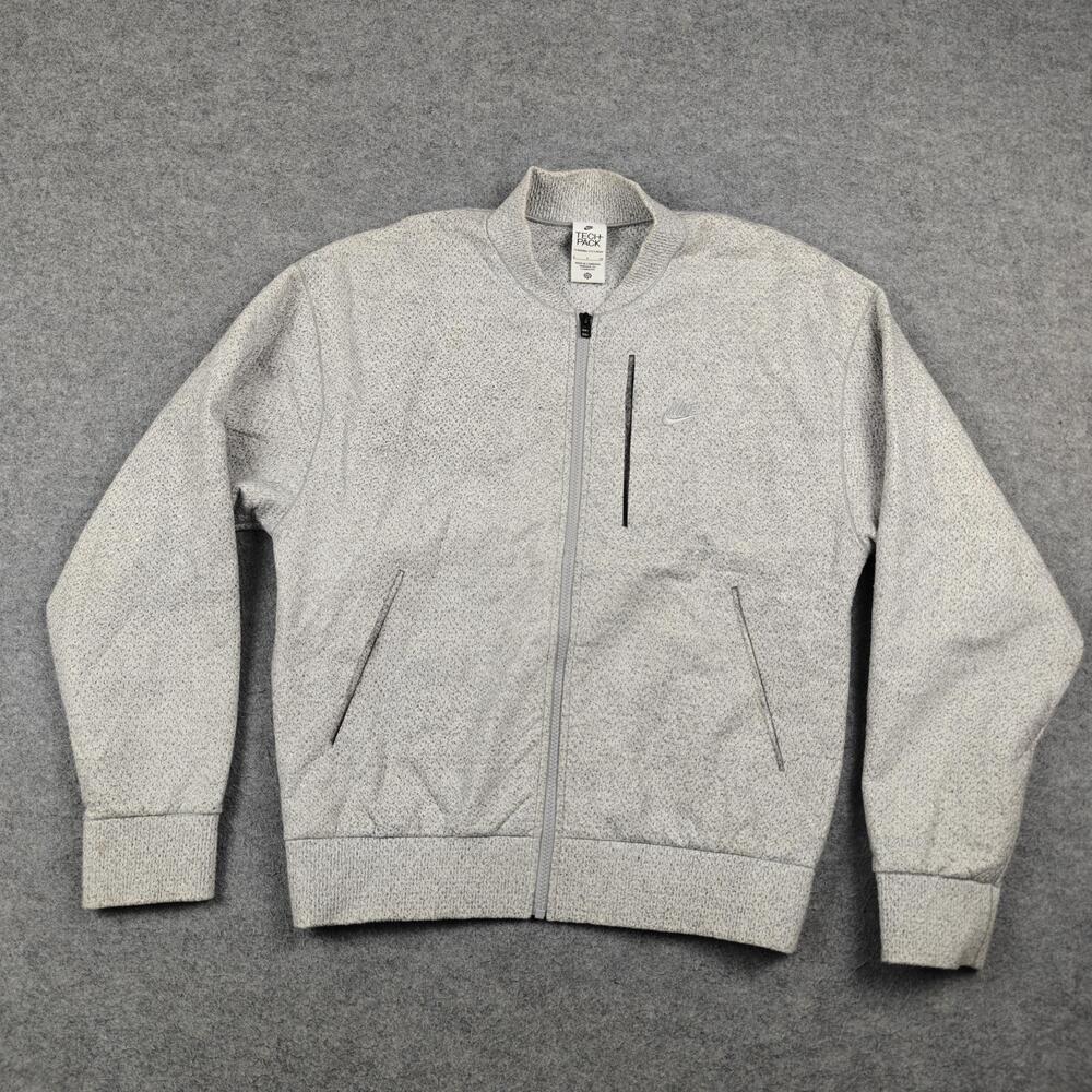 Nike Sweatshirt Mens Small Gray Tech Pack Therma-FITADV Full Zip Lined